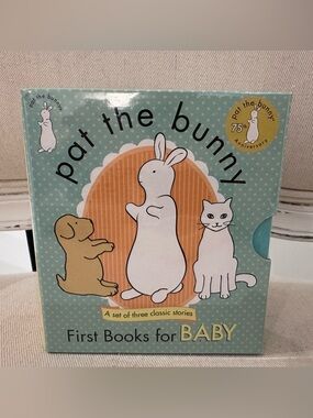 NWT First Books for Baby Set: Pat the Bunny; Pat the Puppy; Pat the Cat